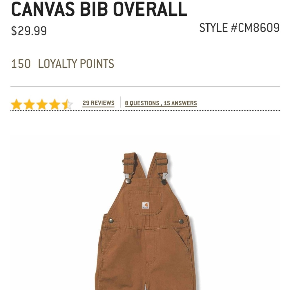 2T Carhartt Overalls